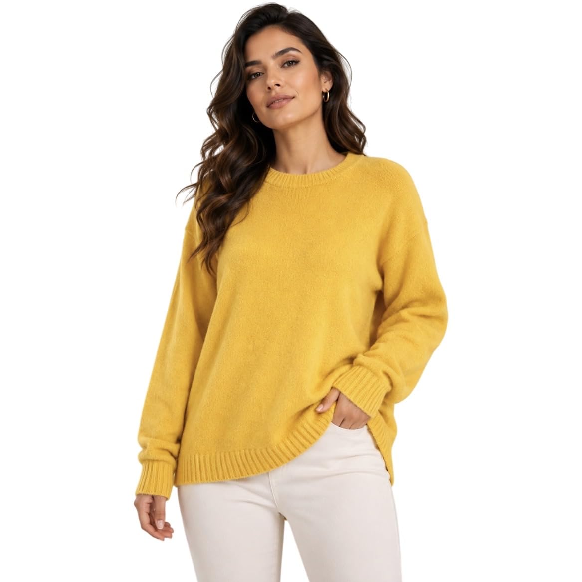 chandre Women's Knit Sweater, Long Sleeve Pullover, Winter Warm Top-picture-25