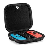 CASETHRONE Joy-Con Hard Case, Protective Carrying bag for NS Joy-Con (L/R).Black