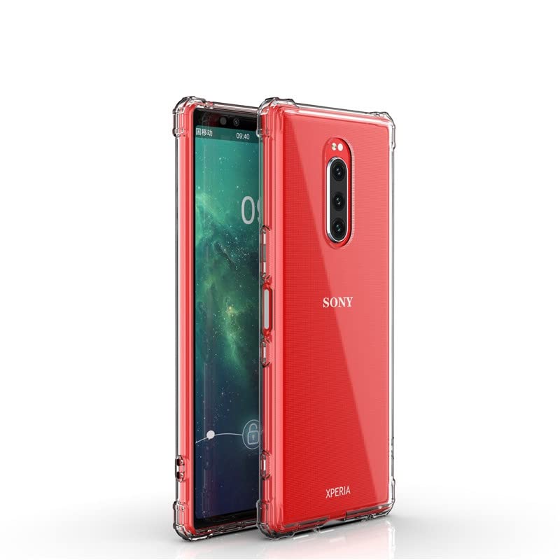 ConnectPoint Shockproof Bumper Transparent for Sony Xperia 1, Camera Protection Soft Bumper Transparent Silicon Shockproof Slim Back Cover Case for Sony Xperia 1 6.5" - Transparent (B09WJCBJVL) Amazon Price History, Amazon Price Tracker