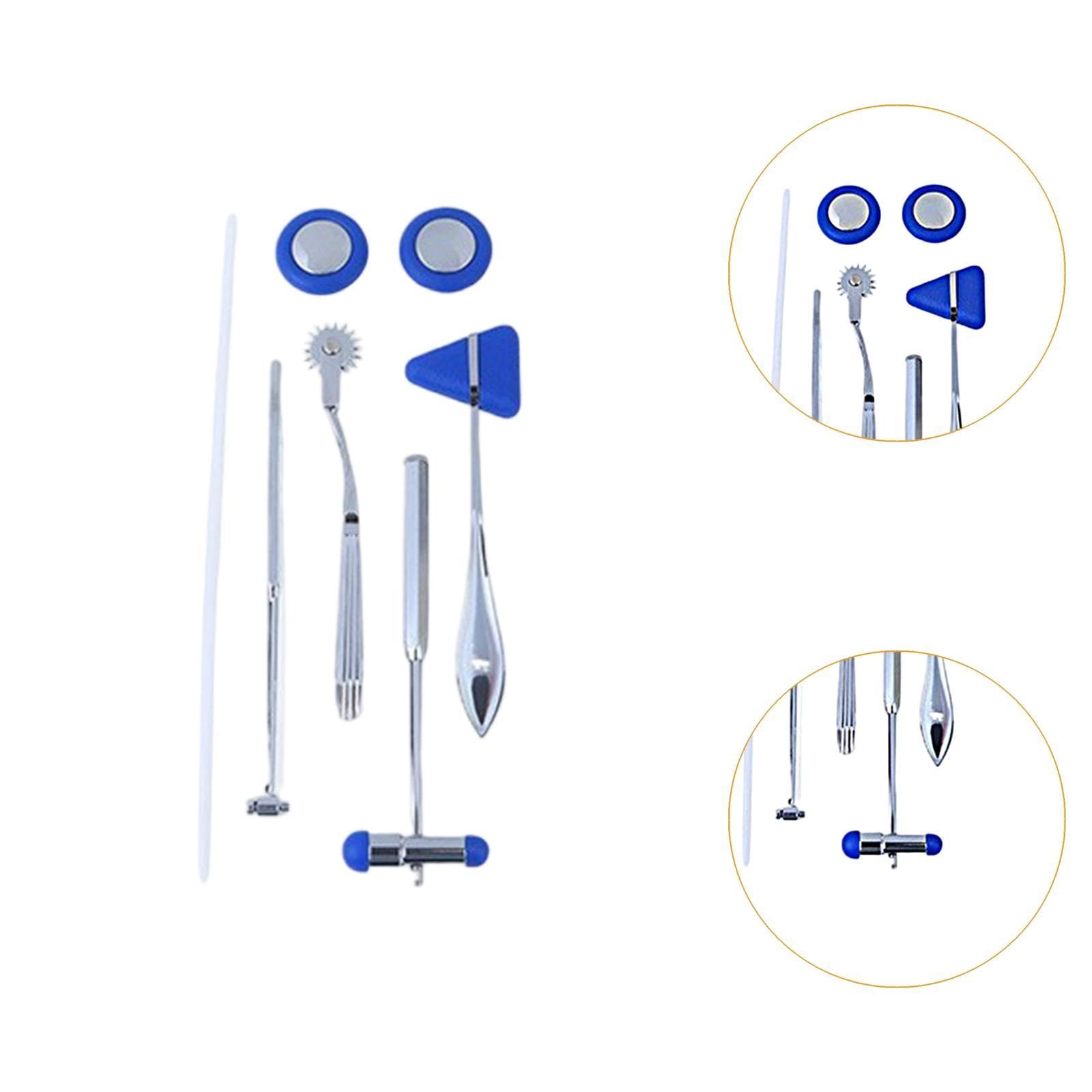 Neurological Percussione Strumento Esame Neurologico con Martelli Babinski Ruota Realizzato in Acciaio Inox E Alluminio, Blu