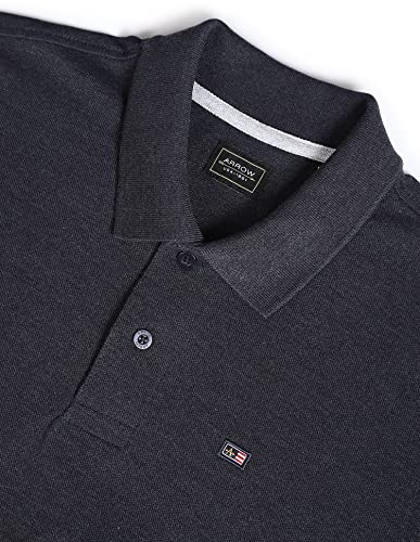 Image of Arrow Sport Solid Polo T-Shirt for Men - Regular Fit, Cotton Half Sleeves Mens Tshirt