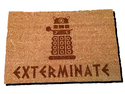 FastCraft Paillasson en fibre de coco avec inscription « DR Who Dalek » - 60 x 40 cm