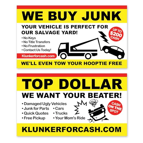 Design Doggie We Buy Junk Cars Bad Parking Prank Rude,