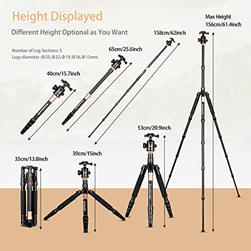 Koolehaoda K-666 Portable Camera Aluminium Tripod Monopod With Ball Head Pocket For Slr Camera #TOP1