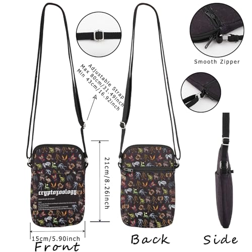 WCGXKO Mysterious Animals Crossbody Bag Monster Gift For Women2