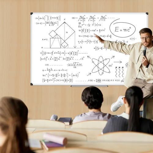 Image of XBoard Magnetic Dry Erase Board 72 inch x 40 inch Wall Mounted, Large Whiteboard with Marker Tray, Aluminum Frame Large Dry Erase Board for Office, Conference Room, School