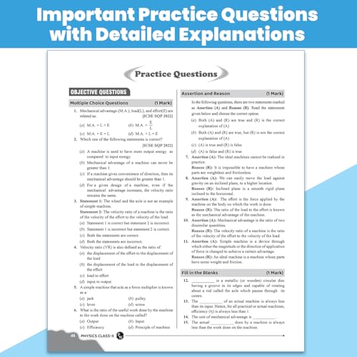 Image of PW Class 10 ICSE Question & Concept Bank Physics 2027 Chapterwise & Topicwise By Akash Shravan & Shailendra Pandey | Solved PYQs | 40% Competency & Application Based Practice Questions