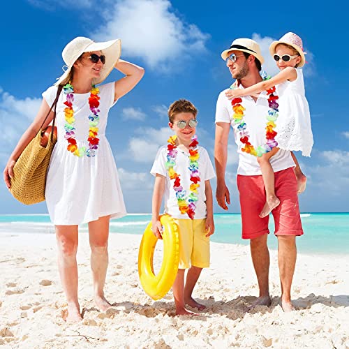 Image of Premium Hawaiian Pack of 4 Pieces Flower Necklace Garland Mala Luau Leis (Free Size) (Authentic)