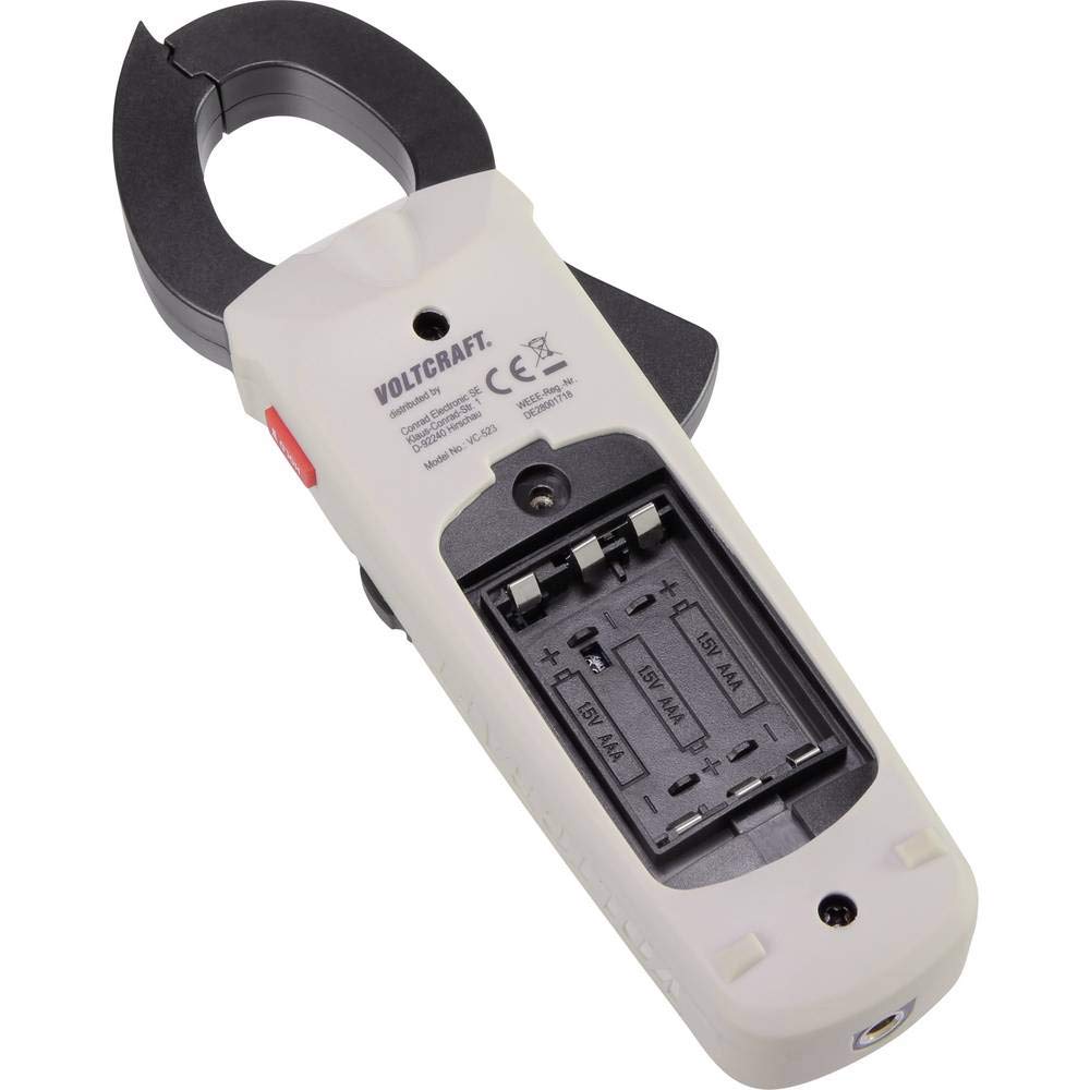 VOLTCRAFT 1899854 VC-9499270 VC-523 Stromzange kalibriert (ISO) digital CAT III 600V Anzeige (Counts): 4000