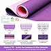 Dralegend Yoga Mat Exercise Fitness Mat - High Density Non-Slip Workout Mat for Yoga, Pilates & Exercises, Anti - Tear, Sweat - Proof, Classic 1/4 Inch