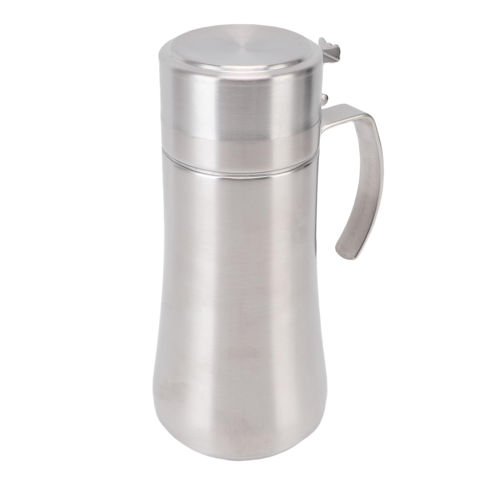 Bottiglia dispenser di olio in acciaio a tenuta stagna, contenitore multiuso per aceto con coperchio, per cucina, cucina, barbecue, strumento essenziale da cucina, 500 ml