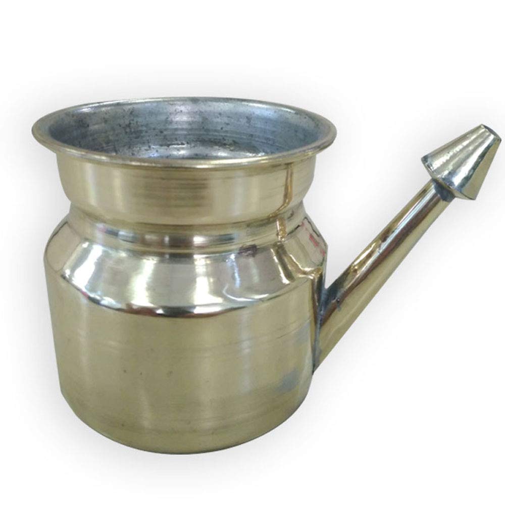 Brass Jal Neti Pot Lota with Kali (500ml)