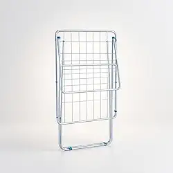 Varal Maxi Gigante Branco de Aço com Abas de Chão Mor Para Secagem de Roupas - Ideal para Familias e Muitas Roupas