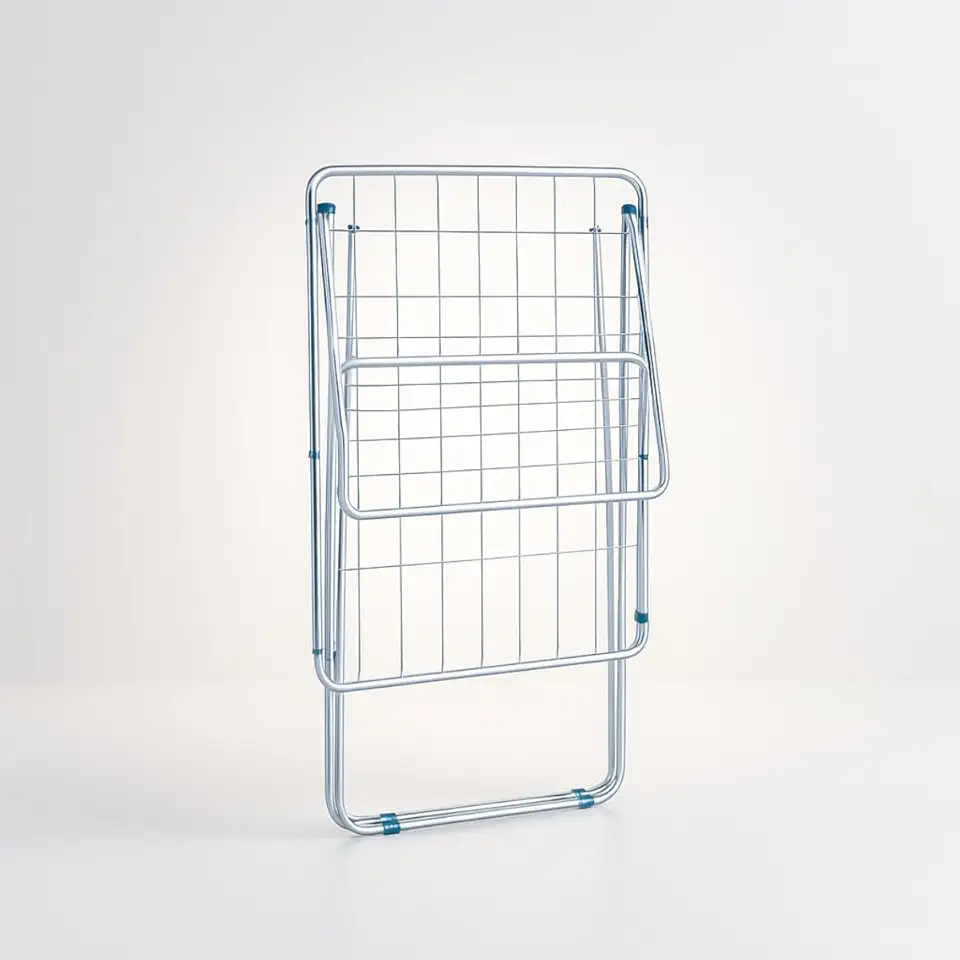 Varal Maxi Gigante Branco de Aço com Abas de Chão Mor Para Secagem de Roupas - Ideal para Familias e Muitas Roupas