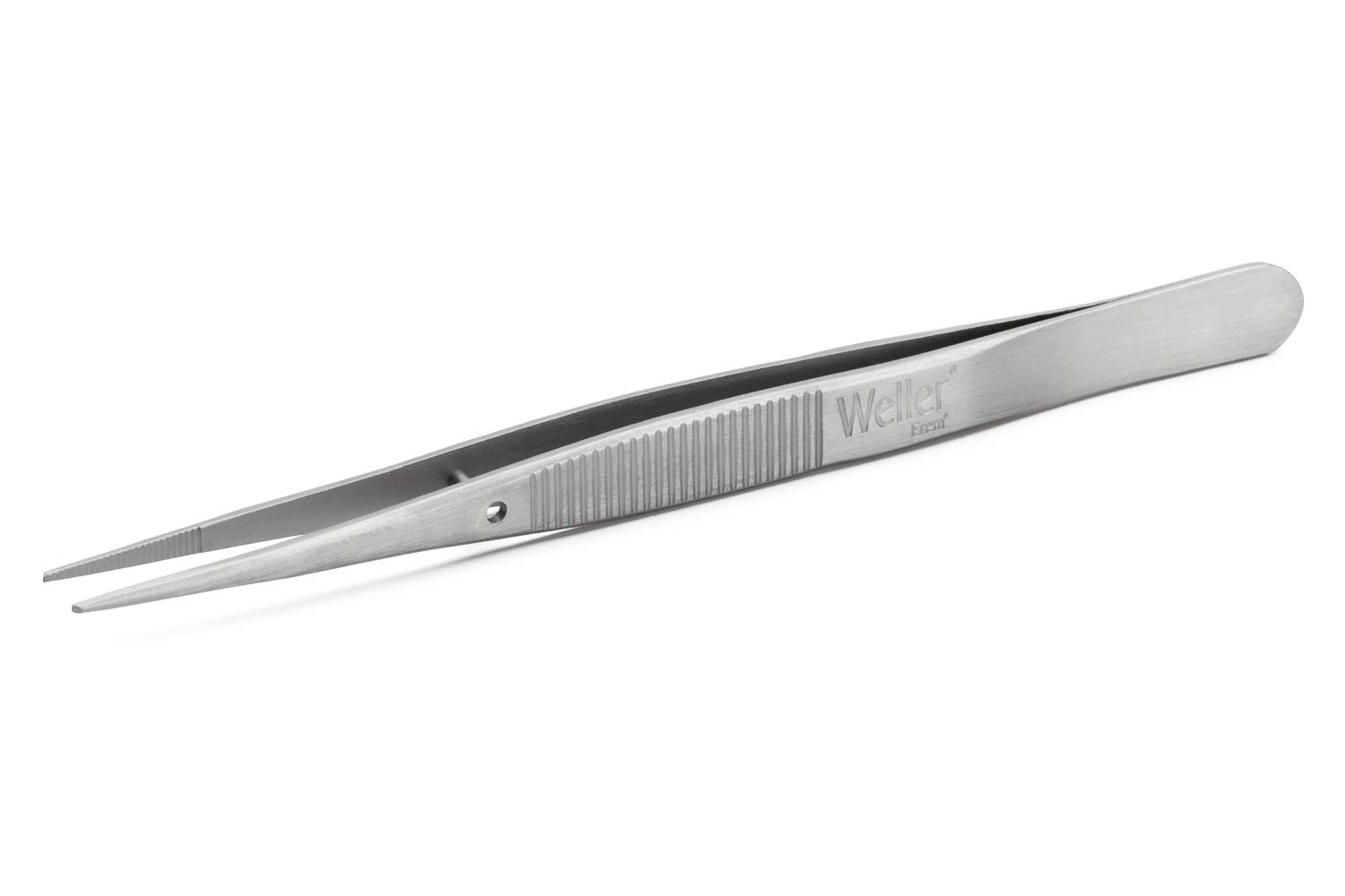 Weller Erem 20AS Precision Tweezers with Serrated Finger Grips and Inside-Serrated Tips for Secure Handling, 108 mm