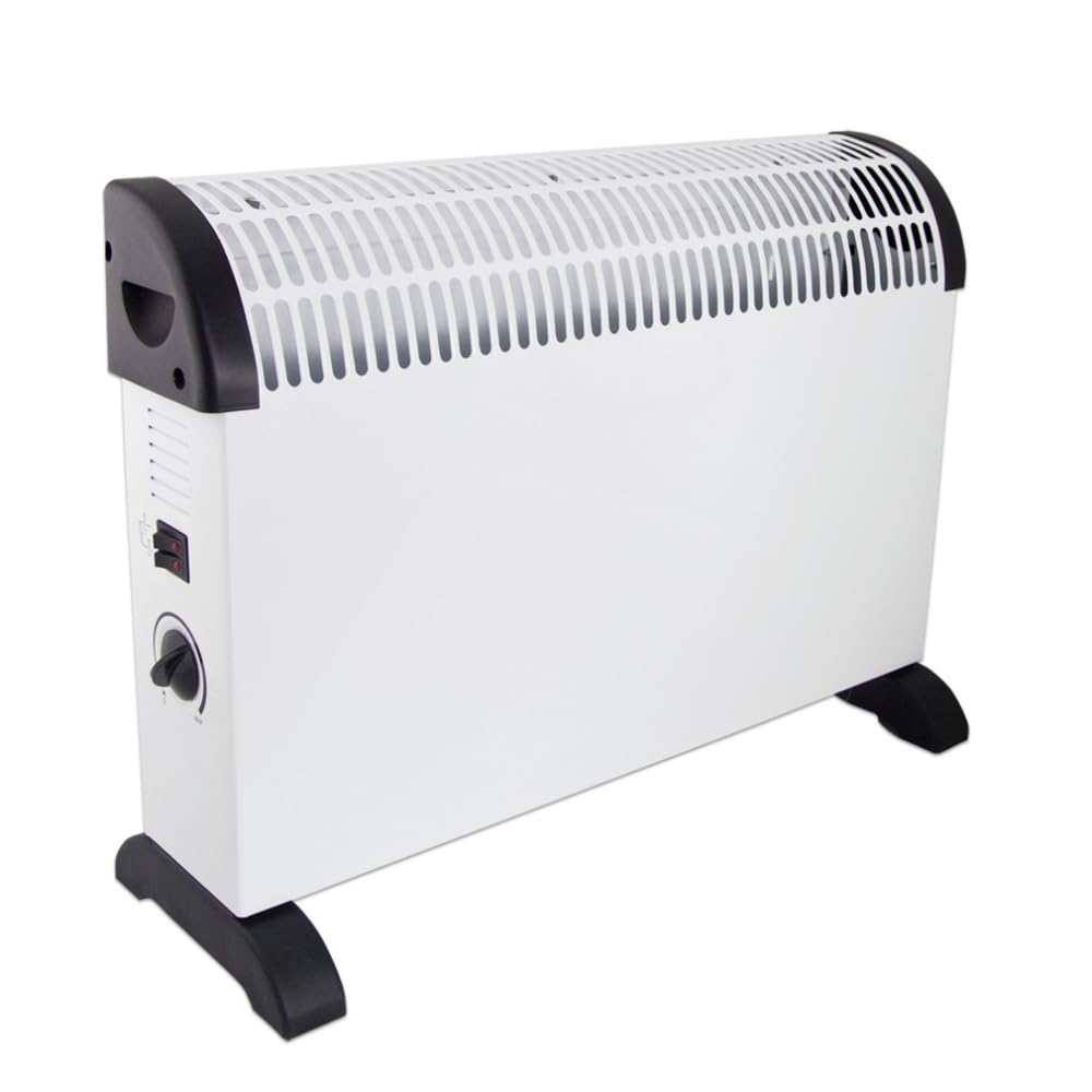 Stufetta elettrica da bagno Termoconvertitore 2000W – Basso consumo, 3 livelli di potenza, riscaldatore compatto portatile con protezione surriscaldamento e regolazione temperatura