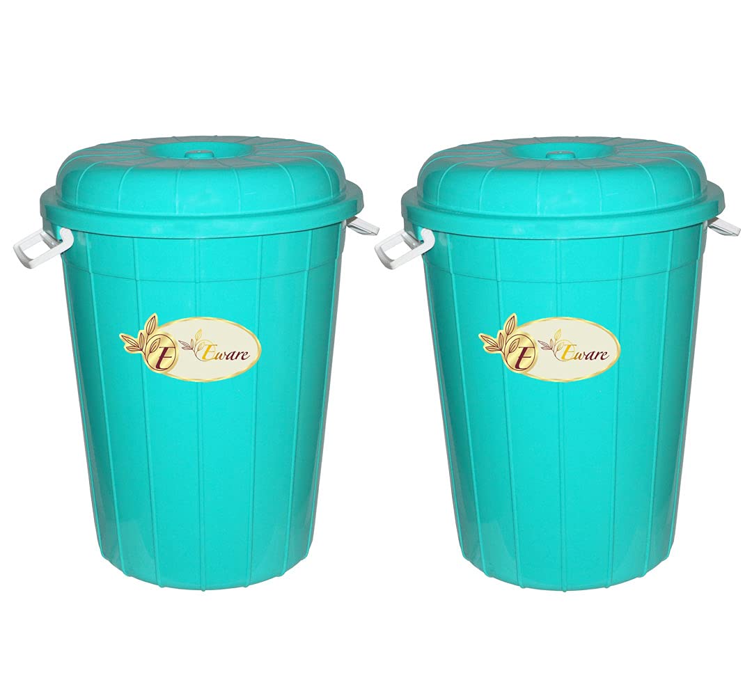 Unique Multipurpose Plastic Storage-Bucket Drum (2, 60 LTR)