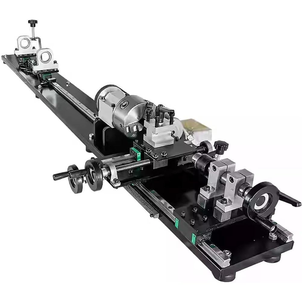 A Professional Pool Cue Lathe Dual Track Dual Chuck Cue Repairer 0-2800 RPM Pool Cue Repair Machine Kit