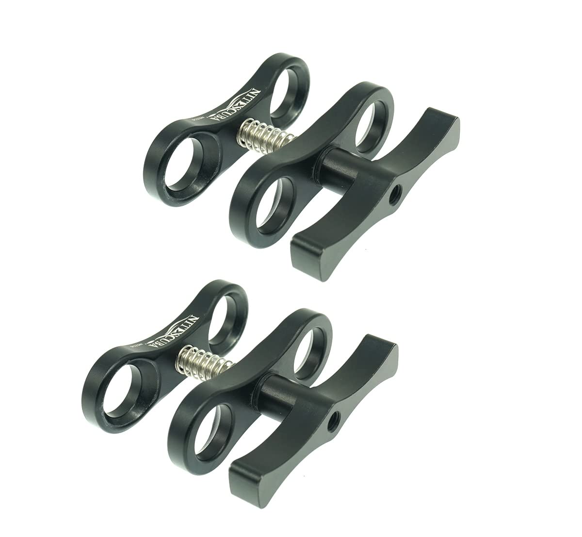 nitescuba Abrazadera de rótula estándar Soporte de abrazadera de bola larga para sistema de brazo de luz de buceo subacuático, trabajo con Ram Mounts 1 "pulgada abrazadera de montaje de bola NSZ06