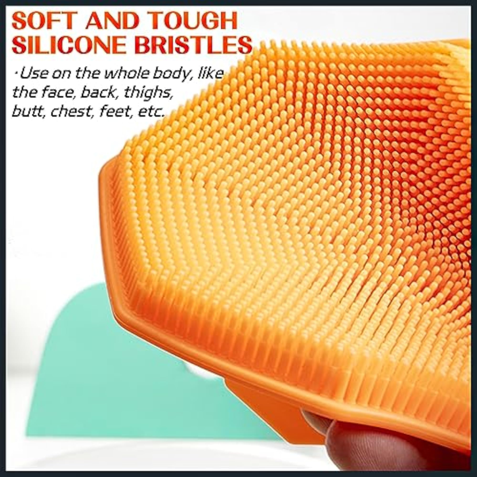 Silicone Body Scrubber, Multi-Function Exfoliating Tool