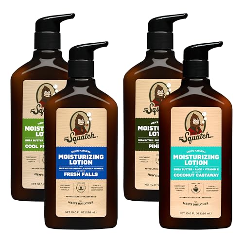 Dr. Squatch Natural Hand and Body Lotion for Men (10 fl oz, 4-Pack) - image 1