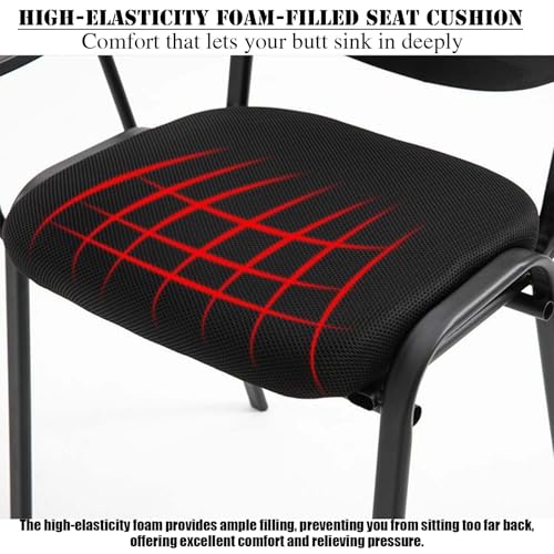 Chaise de salle de conférence empilable avec accoudoirs réglables pour bureau - 7