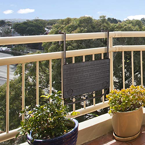 Table balcon suspendue pliante pour optimiser l'espace des petits balcons - 9