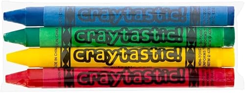 Miniatura 5 de Craytastic! 75 juegos de 4 paquetes en violonchelo (300 crayones a granel de alta calidad en paquetes individuales)  Seguridad probada y no tóxica