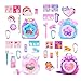 REAL LITTLES Liquid Charms, 1 Liquid Filled Micro-Sized Backpack with Window & Tiny Animal Charm Bobbing Inside, Reveal 6 Cute Tiny Animal Themed Stationery Surprises - Styles May Vary