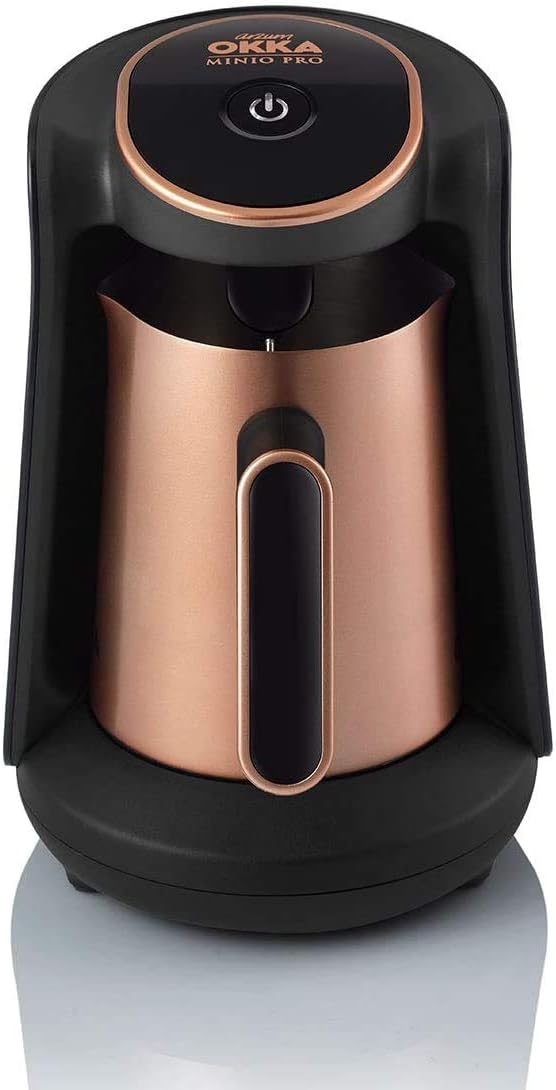 Arzum Okka OK0010 Cafetera turca, cafetera de 2 tazas, acero, llenado directo y detección automática de nivel de preparación, tecnología de autolimpieza 710 W