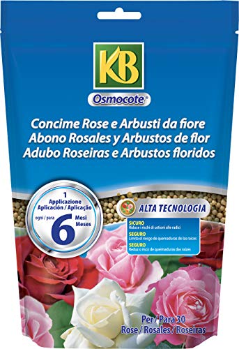 Colore: 750g KB Concime Osmocote Rose e Arbusti da Fiore 750 g