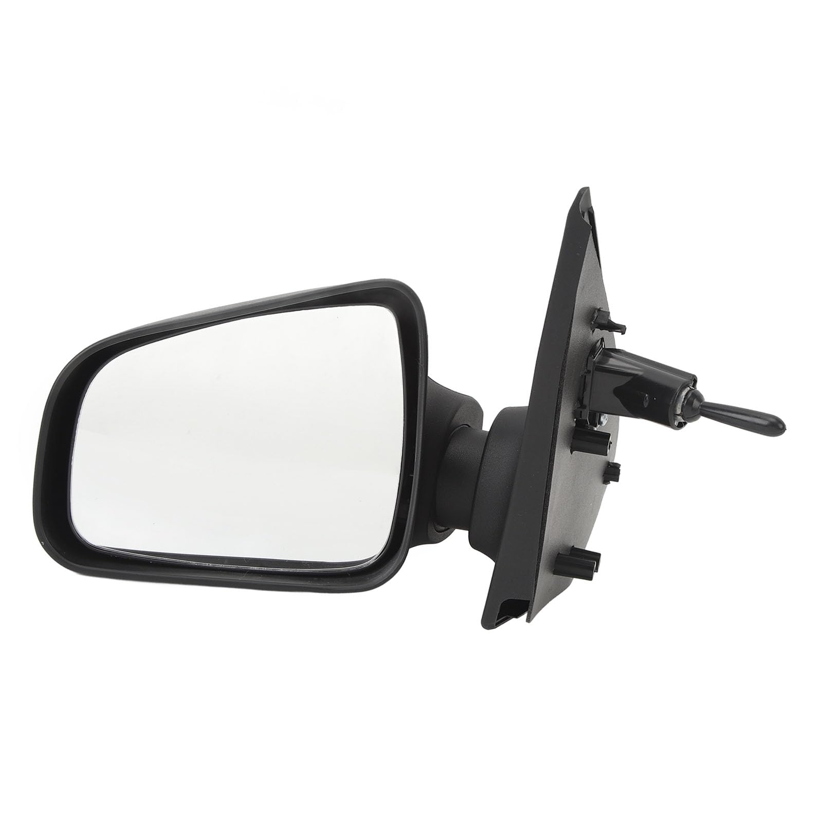 Specchietto Retrovisore Sinistro (Lato Guida) per Dacia Sandero & Stepway MK2 2013-2016, Ripiegabile Manuale, Completo, Sostituisce OE 963018898R, Nero