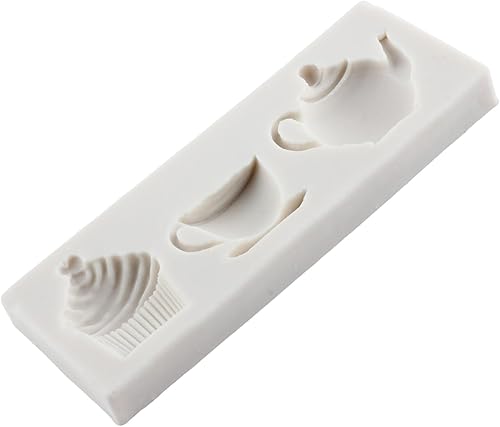 Miniatura 5 de Tetera de silicona para fondant, molde para taza de té, molde de magdalena para fiesta de té, decoración de pasteles, decoración de cupcakes,