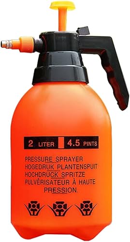 Pulverizador de bomba de jardín, 0.5 galones68 onzas, botella de pulverización a presión de césped, boquilla ajustable para rociar malas hierbas,