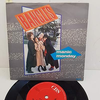 BANGLES - Manic Monday, B side - In A Different Light, 7 inch single, A6796, red label with black font