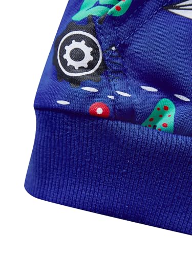 Image of Boys Toddler Zip Up Hoodie Kids Fall Winter Jacket Cute Sweatshirt With Hood 2-7 Years Old
