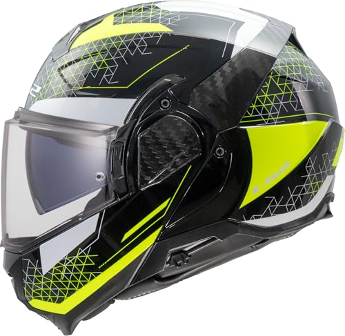 LS2, Casco Moto Modular ADVANT II ASTRAL H-V Yellow, XXL