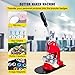 Mophorn Button Maker Machine 58mm Button Maker Machine 2.28 inch Badge Maker Machine with Free 1000 Pcs Button Parts and Circle Cutter(1000pcs 58mm 2.28 inch), RED