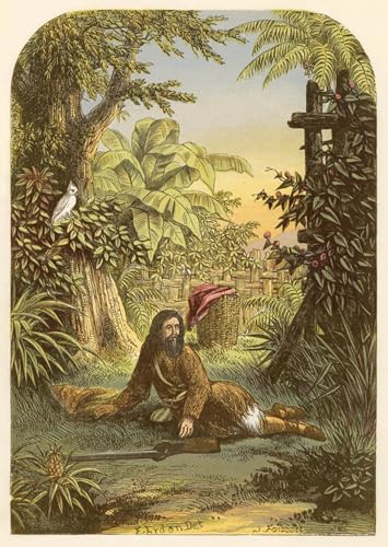 Tableau Robinson Crusoé par Alexander Lydon toile décorative 60x90cm