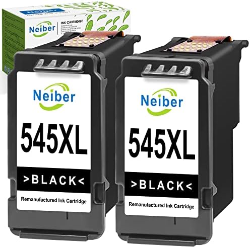 Neiber 545 Black Ink Cartridges, PG 545 PG-545XL Printer Ink Replacement for Canon 545 Ink Cartridges, for Pixma TS3150 TS3350 TS3355 TS3100 TS205, TR4550 TR4551, iP2850, MX495, MG2950 MG3050 MG2550s