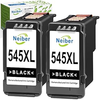 Neiber 545 Black Ink Cartridges, PG 545 PG-545XL Printer Ink Replacement for Canon 545 Ink Cartridges, for Pixma TS3150 TS3350 TS3355 TS3100 TS205, TR4550 TR4551, iP2850, MX495, MG2950 MG3050 MG2550s