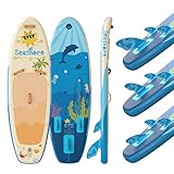 iTAOSTAR K02A 8'×29'×4.7' Inflatable Stand Up Paddle Board for Kids Inflatable Sup Board with 5 Removable Fins