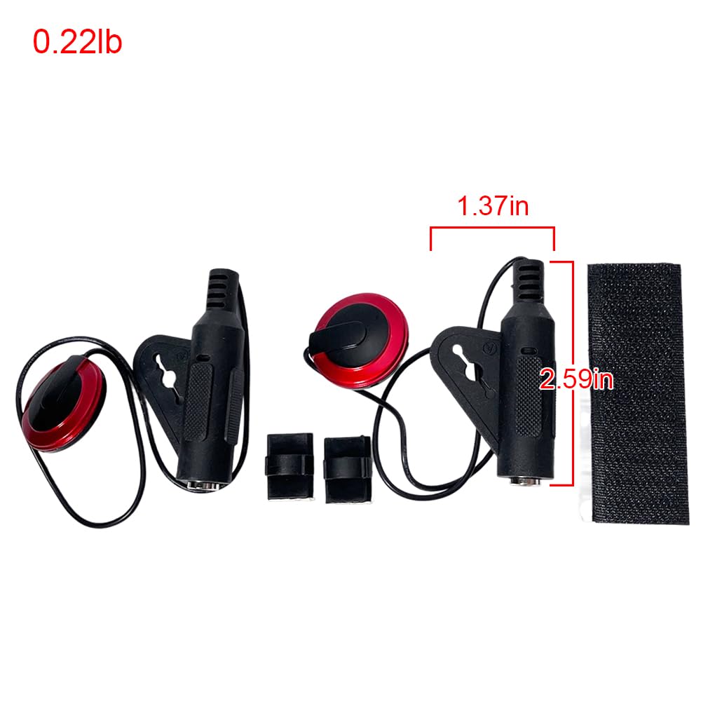 bovzor 2PCS Piezoelectric Contact Mic Pickup, High Sensitivity Acoustic Instrument Pickup with Adhesive Mount, Universal Non-Invasive Transducer for Guitar, Violin, Banjo, Ukulele, Mandolin