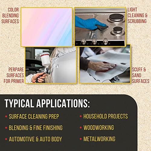 Image of Dura-Gold Premium 6 inch x 9 inch Scuff Pads, 5 Each Maroon General Purpose & 5 Each Gray Ultra Fine - Scuffing, Scouring, Sanding, Paint Primer Prep Adhesion Scratch - Surface Preparation Automotive Autobody