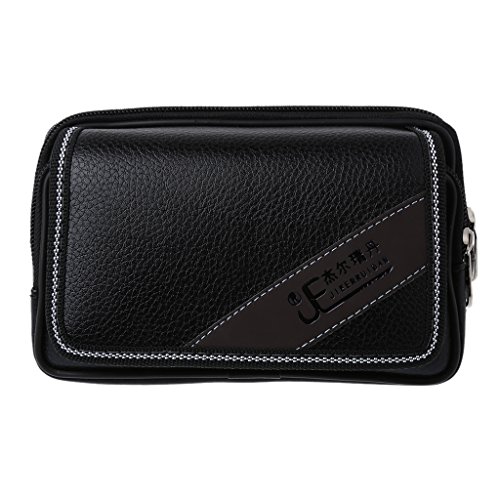 fatteryu Taille Universelle Sac Poche Ceinture Titulaire de La Carte De Poche Hommes Portefeuille Téléphone Housse Couverture Cover