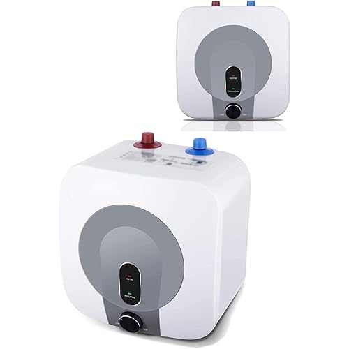 2.5 Gallon Under Sink Water Heater 1.5KW 110V,Compact Hot Water Tank,Compact Storage Electric Water Heater for Home Kitchen Hair Salon Bathroom 86-167°F Adjustment，Full Set of US Accessories
