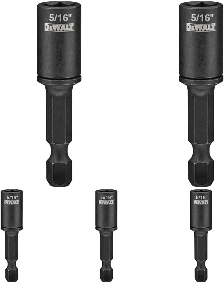 DEWALT Nut Driver, Detachable, 5/16-Inch (DWADND516) (Pack of 5)