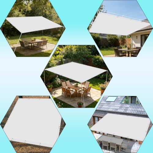 Sombra vela con bloqueo UV 95% impermeable para proteger pérgolas 3
