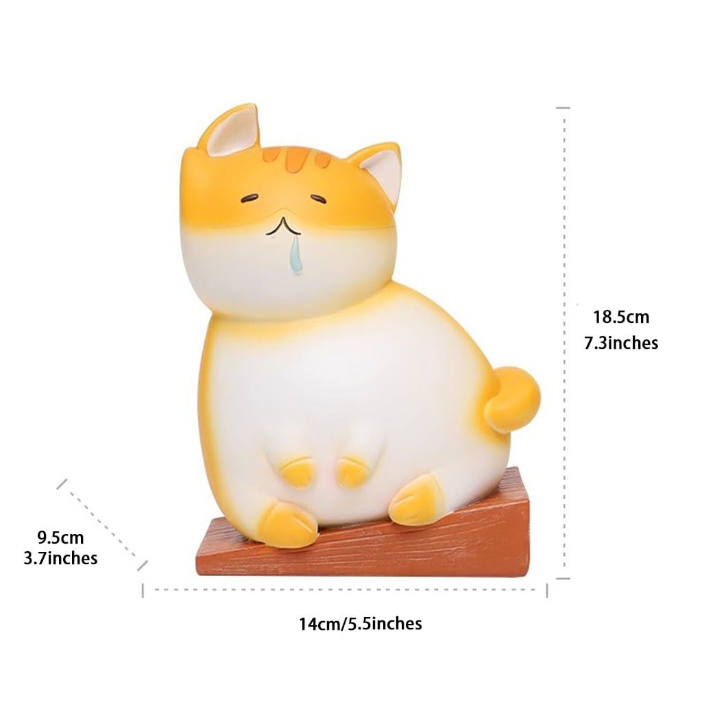 Kreativer Türstopper Aus Kunstharz In Katzenform, 3D-Multifunktionaler Schreibtisch-Buchstopper, Türstopper Ohne Lochen Für Die Wohnung, (A+B)
