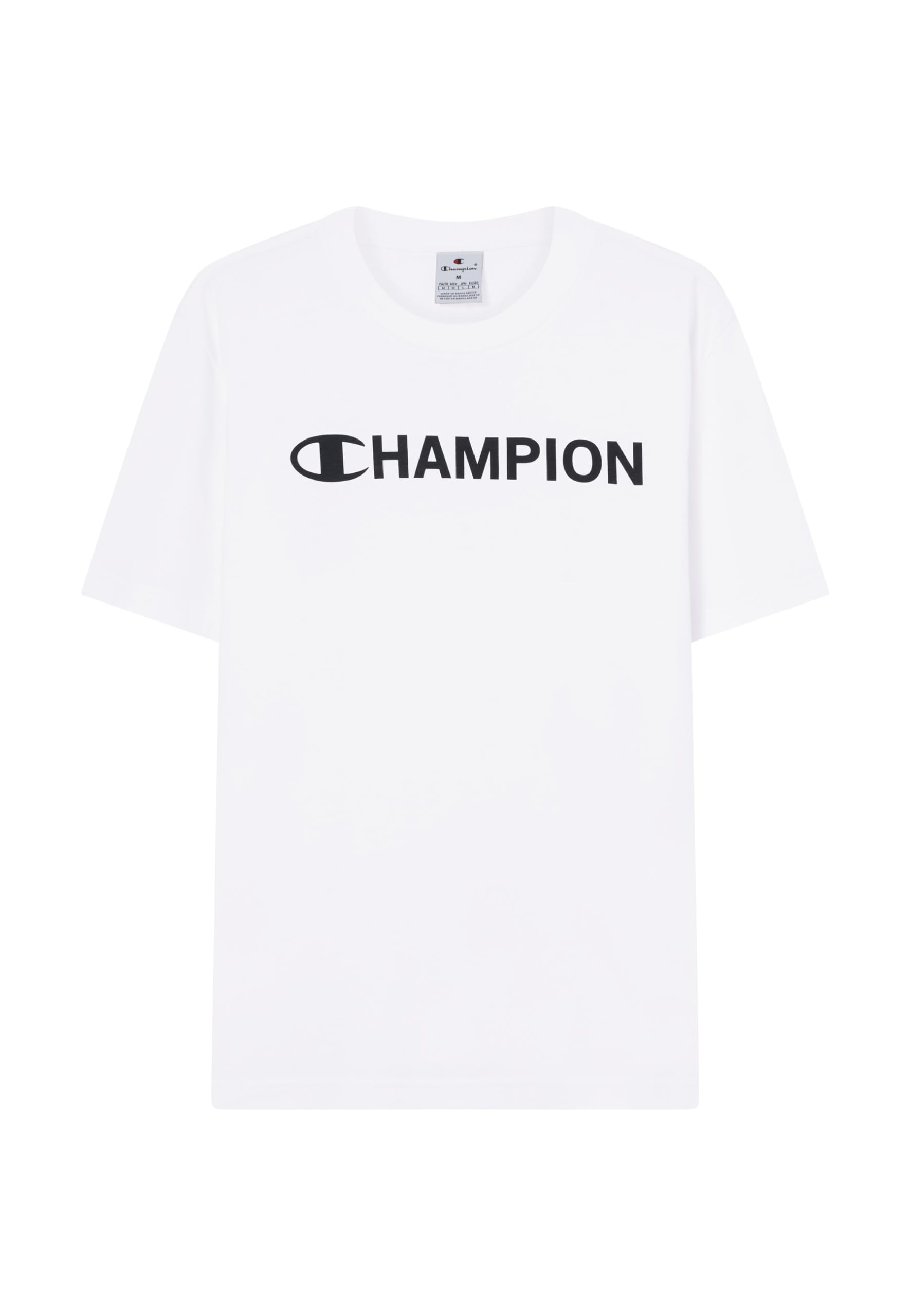 Champion Men’s Graphic T-Shirt, Pure Cotton Jersey, Breathable, Ideal for Warm Weather, with Printed Champion Logo, 100% Cotton
